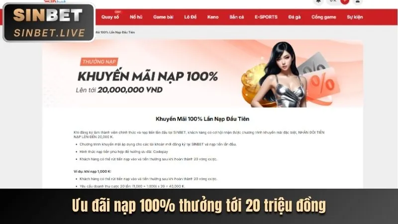 Trò chơi Slot tại Sinbet